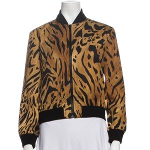 ‼️SOLD‼️ Brand new Saint Laurent Animal Print Bomber Print
